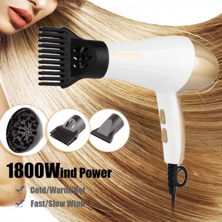 Kemey KM-810 New Professional Hair Dryer With Comb