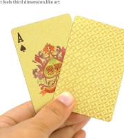 Waterproof Aluminum  Playing Cards-Gold