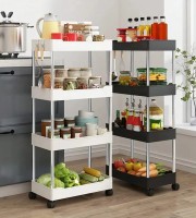 Wide Type High Capacity Multi Purpose Trolly Rack Multifunctional Movable Storage Cart