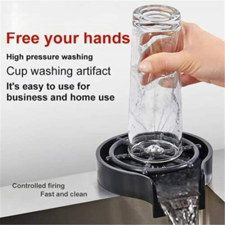 Automatic Quick Glass & Cup Bar kitchen Sink Washer Rinser