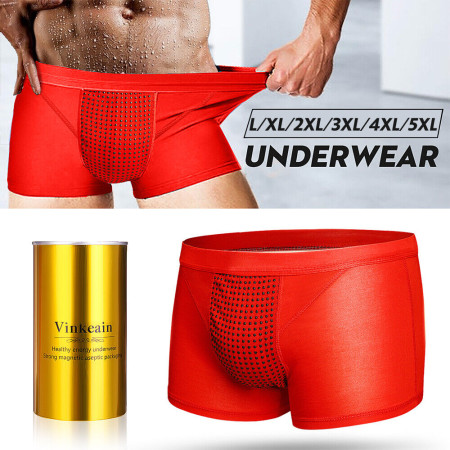 1Pcs Magnetic Underwear for men Viane Klcin anti bacterial free size cotton Boxer underwear