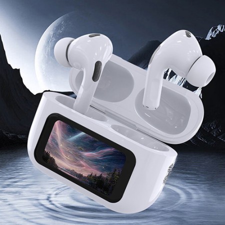 A9 Pro Wireless Bluetooth Headphones Original Earphone ANC Noise Reduction Headset LED Touch Screen Earbuds N