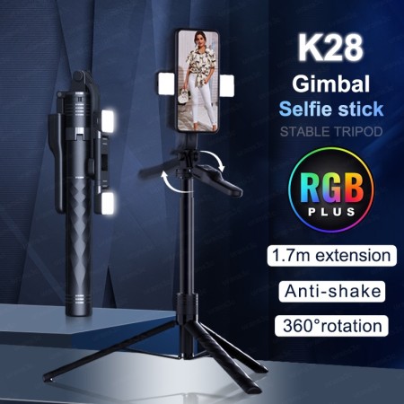 K28 Selfie Stick With Vlogging Tripod