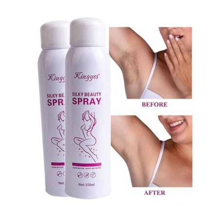 Kingyes Silky Beauty Painless Hair Removal silky beauty Spray for Men and Women Skin Care