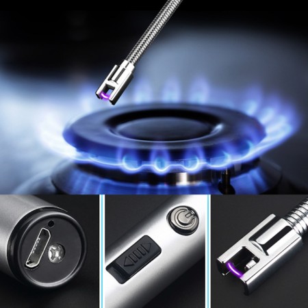 Flexible Neck 360° Kitchen USB Rechargeable ARC Lighter